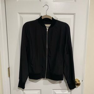 Black bomber jacket